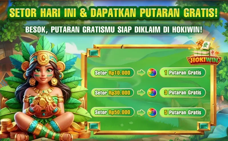 Setor Hari Ini & Dapatkan Putaran Gratis